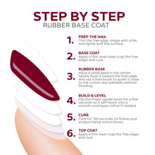 تحميل الصورة إلى عارض المعرض، طبقة أساسية مطاطية بلون التوت والنبيذ 15 مل 