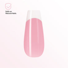 Load image into Gallery viewer, Nano® Blush Chrome French Pressed on Nails - 24pcs with Glue | Instant Gel-Like Shine, Pink Chrome French Fake Nails Set
