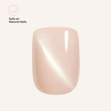 Load image into Gallery viewer, Nano® Celestial Blush Pressed on Nails - 24pcs with Glue | Instant Gel-Like Shine, Nude Beige Glossy Fake Nails Set