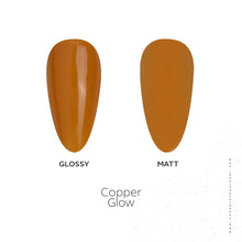Load image into Gallery viewer, Copper Glow Rubber Base Coat Gel – 15ml | Soak Off Builder Base Coat | Long Lasting Burnt Copper Brown Rubber Base Coat
