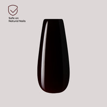 Load image into Gallery viewer, Nano® Crimson Noir Pressed on Nails - 24pcs with Glue | Instant Gel-Like Shine, Deep Burgundy Glossy Fake Nails Set