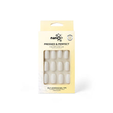 تحميل الصورة إلى عارض المعرض، Nano® Crystal White Pressed on Nails - 24pcs Self-Adhesive | Instant Gel-Like Shine, Glossy White Fake Nails Set
