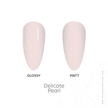 Load image into Gallery viewer, Delicate Pearl Rubber Base Coat Gel – 15ml | Soak Off Builder Base Coat | Long Lasting Light Pink Rubber Base Coat
