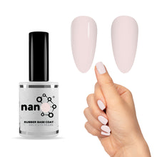 Load image into Gallery viewer, Delicate Pearl Rubber Base Coat Gel – 15ml | Soak Off Builder Base Coat | Long Lasting Light Pink Rubber Base Coat
