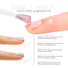 Load image into Gallery viewer, Delicate Pearl Rubber Base Coat Gel – 15ml | Soak Off Builder Base Coat | Long Lasting Light Pink Rubber Base Coat
