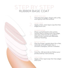Load image into Gallery viewer, Delicate Pearl Rubber Base Coat Gel – 15ml | Soak Off Builder Base Coat | Long Lasting Light Pink Rubber Base Coat
