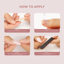 Load image into Gallery viewer, Nano® Dusty Pink Pressed on Nails - 24pcs with Glue | Instant Gel-Like Shine, Muted Rose Fake Nails Set