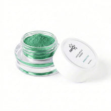 Load image into Gallery viewer, Emerald Isle Chrome Powder – 0.8g | Mirror Chrome Powder Nails | Metallic Green Chrome Nail Powder