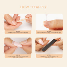 Load image into Gallery viewer, Nano® Golden Mirage Pressed on Nails - 24pcs with Glue | Instant Gel-Like Shine, Iridescent Gold Fake Nails Set