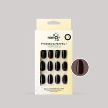 Load image into Gallery viewer, Nano® Merlot Magic Pressed on Nails - 24pcs Self-Adhesive | Deep Wine Red Finish, Glossy Burgundy Fake Nails Set
