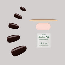 Load image into Gallery viewer, Nano® Merlot Magic Pressed on Nails - 24pcs Self-Adhesive | Deep Wine Red Finish, Glossy Burgundy Fake Nails Set
