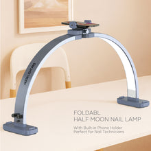 Load image into Gallery viewer, Nano® Moon Light Pro – 45W | Foldable Half-Moon LED Nail Lamp with 392 Beads
