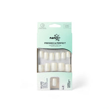 Load image into Gallery viewer, Nano® Milky Whisper Pressed on Nails - 24pcs with Glue | Instant Gel-Like Shine, Soft White Glossy Fake Nails Set