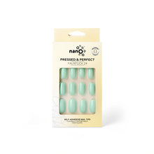 Load image into Gallery viewer, Nano® Mint Breeze Pressed on Nails - 24pcs Self-Adhesive | Fresh Pastel Green Fake Nails Set
