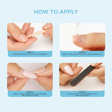 Load image into Gallery viewer, Nano® Mirror Chrome &amp; Aqua Blue Pressed on Nails - 24pcs with Glue | Instant Gel-Like Shine, Dual-Tone Chrome Blue Fake Nails Set