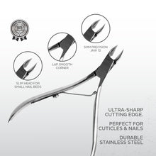 Load image into Gallery viewer, Pro Cuti Nip – Stainless Steel Cuticle Nipper 5mm | Professional Precision Nail Care Tool
