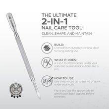 Load image into Gallery viewer, Nano Pro Cuti Sweep – 147mm | Dual-Ended Cuticle Pusher &amp; Nail Cleaner
