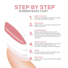 Load image into Gallery viewer, Peach Perfection Rubber Base Coat Gel – 15ml | Soak Off Builder Base Coat | Long Lasting Peach Pink Rubber Base Coat Gel