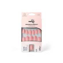 Load image into Gallery viewer, Nano® Peachy Gleam CatEye Pressed on Nails - 24pcs with Glue | Instant Gel-Like Shine, Peachy Pink Fake Nails Set