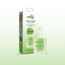 تحميل الصورة إلى عارض المعرض، Nano® Pro Care Nail System – Restoration Serum 10ml | Dual-Applicator Brush &amp; Dropper | Keratin &amp; Vitamin Infused Treatment
