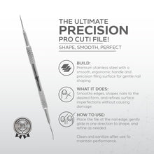 Load image into Gallery viewer, Nano Pro Cuti File – 161mm | Dual-Ended Stainless Steel Nail File for Precision Pedicure Care
