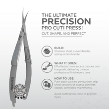 Load image into Gallery viewer, Nano Pro Cuti Press - 116 mm | Precision Micro-Tip Cuticle Tool
