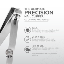 تحميل الصورة إلى عارض المعرض، Nano Pro Cuti Clip Curve – 81 mm | Curved Blade Stainless Steel Nail Clipper
