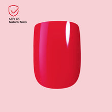 Load image into Gallery viewer, Nano® Red Velvet Glow Pressed on Nails - 24pcs with Glue | Instant Gel-Like Shine, Classic Red Glossy Fake Nails Set