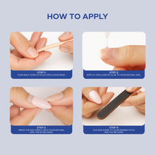 Load image into Gallery viewer, Nano® Royal Sapphire Pressed on Nails - 24pcs with Glue | Instant Gel-Like Shine, Deep Blue Glossy Fake Nails Set