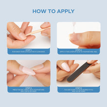 Load image into Gallery viewer, Nano® Sapphire Kitty Stare Pressed on Nails - 24pcs with Glue | Instant Gel-Like Shine, Electric Blue Fake Nails Set