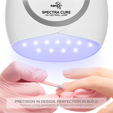 Load image into Gallery viewer, Nano® Spectra Cure UV LED Nail Lamp – 48W Professional Gel Curing Light with Dual Spectrum LEDs &amp; Smart Timer
