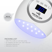 Load image into Gallery viewer, Nano® Spectra Cure UV LED Nail Lamp – 48W Professional Gel Curing Light with Dual Spectrum LEDs &amp; Smart Timer
