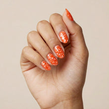 Load image into Gallery viewer, Scarlet Flame Rubber Base Coat Gel – 15ml | Soak Off Builder Base Coat | Long Lasting Bright Orange Rubber Base Coat