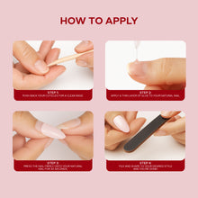 Load image into Gallery viewer, Nano® Scarlet Queen Pressed on Nails - 24pcs with Glue | Instant Gel-Like Shine, Classic Red Glossy Fake Nails Set