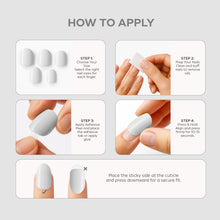 Load image into Gallery viewer, Nano® Smoky Lilac Pressed on Nails - 24pcs Self-Adhesive | Muted Grey-Lilac Finish, Glossy Neutral Fake Nails Set
