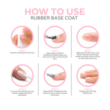 Load image into Gallery viewer, Soft Rose Mist Rubber Base Coat Gel – 15ml | Soak Off Builder Base Coat | Long Lasting Soft Pink Rubber Base Coat