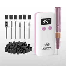 Load image into Gallery viewer, Nano® Spin Pro Portable Nail Drill – 30,000 RPM | Professional Electric Nail File with LCD Display
