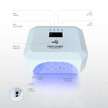 Load image into Gallery viewer, Nano® Swift Charge UV/LED Nail Lamp – 54W | Professional, High-Performance, Cordless Rechargeable Nail Curing Lamp | Nail Dryer
