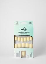 Load image into Gallery viewer, Nano® Vanilla Glow Pressed on Nails - 24pcs with Glue | Creamy Gel-Like Shine, Soft Yellow Glossy Fake Nails Set
