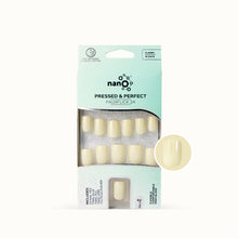 Load image into Gallery viewer, Nano® Vanilla Glow Pressed on Nails - 24pcs with Glue | Creamy Gel-Like Shine, Soft Yellow Glossy Fake Nails Set