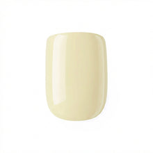 Load image into Gallery viewer, Nano® Vanilla Glow Pressed on Nails - 24pcs with Glue | Creamy Gel-Like Shine, Soft Yellow Glossy Fake Nails Set