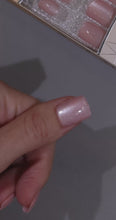 Load and play video in Gallery viewer, Nano® Blush Kitty Glow Pressed on Nails - 24pcs with Glue | Instant Gel-Like Shine, Soft Pink Glossy Fake Nails Set
