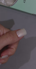 Load and play video in Gallery viewer, Nano® Milky Whisper Pressed on Nails - 24pcs with Glue | Instant Gel-Like Shine, Soft White Glossy Fake Nails Set
