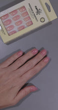 Load and play video in Gallery viewer, Nano® Ballet Slipper Pressed on Nails - 24pcs Self-Adhesive | Soft Pink Nude Finish, Glossy Natural Fake Nails Set
