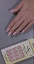 Load and play video in Gallery viewer, Nano® Dreamy Mauve Pressed on Nails - 24pcs Self-Adhesive | Soft Mauve Pink Finish, Glossy Natural Fake Nails Set
